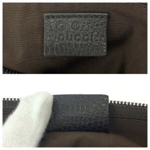 GUCCI Brown Canvas Handbag Accessory Pouch - Picture 4 of 9